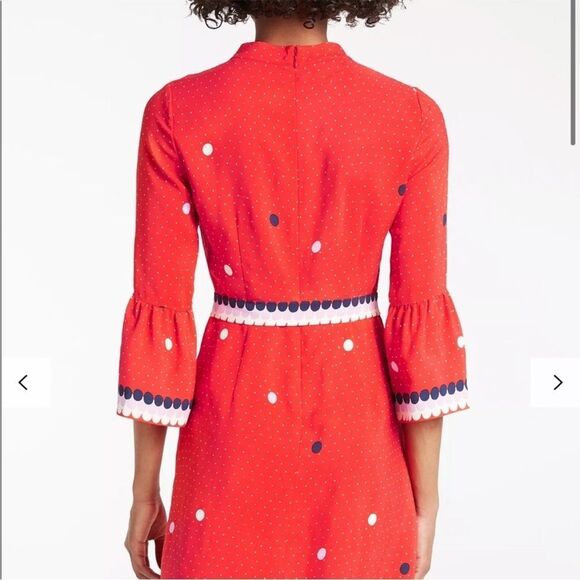 Boden Armelle Spot Dress, Red Pop Spot Size 10 - Picture 9 of 13